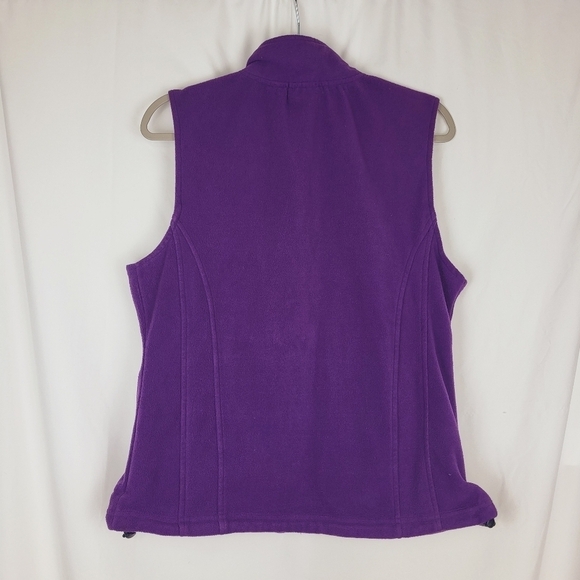 Gander Mountain Purple Fleece Vest Women's Size‎ Large Vintage Zipper Sleeveless - Picture 6 of 9